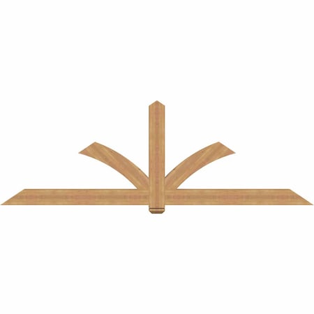 Ekena Millwork Redmond Smooth Timber Gable Bracket, Western Red Cedar, 108"W x 36"H x 3 1/2"D x 5 1/2"F, 8/12 Pitch GBW108X36X0406RED00SWR